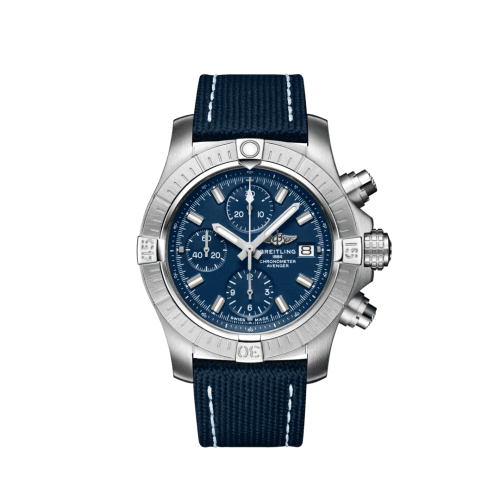 Avenger Chronograph 43 Stainless Steel / Blue / Military / Folding
