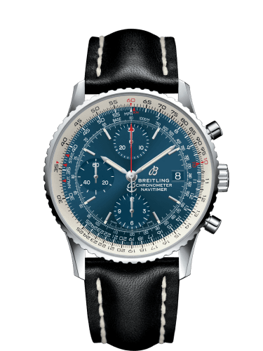Navitimer 1 Chronograph 41 Stainless Steel / Blue / Calf / Pin