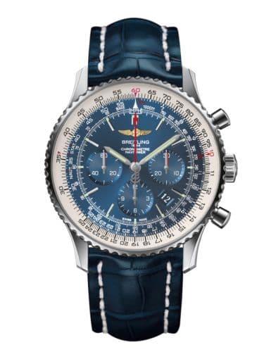 Breitling Breitling Navitimer 01 46 Stainless Steel / Aurora Blue / Croco / Pn
