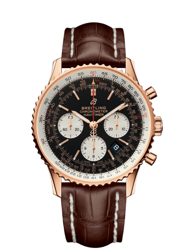 Breitling Breitling Navitimer 1 B01 Chronograph 43 Red Gold / Black / Brown Croco