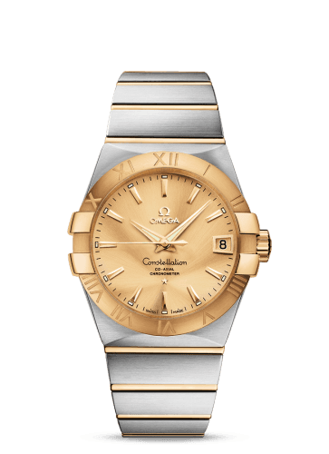 Omega Omega Constellation Co-Axial 38 Stainless Steel / Yellow Gold / Champagne
