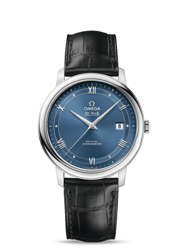 Omega Omega De Ville Prestige Co-Axial 39.5 Stainless Steel / Vintage Blue