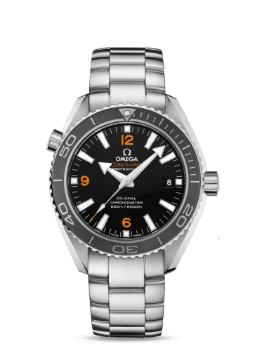 Omega Omega Seamaster Planet Ocean 600M Co-Axial 42 Stainless Steel / Orange Numerals / Bracelet