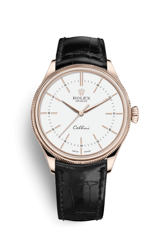 Cellini Time Everose / White / Alligator Black