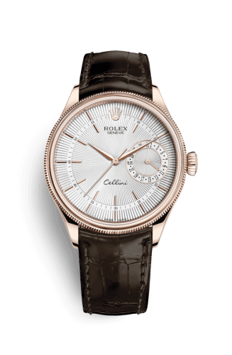 Cellini Date Everose / Silver / Alligator