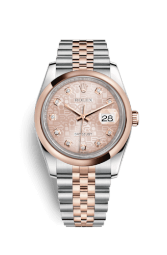Datejust 36 Rolesor Everose Domed / Oyster / Pink Computer