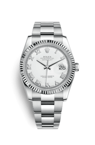 Datejust 36 Stainless Steel Fluted / Oyster / White Roman