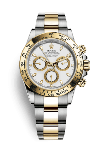 Cosmograph Daytona Stainless Steel / Yellow Gold / White