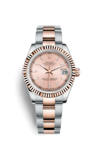 Rolex Rolex Datejust 31 Rolesor Everose Fluted / Oyster / Pink
