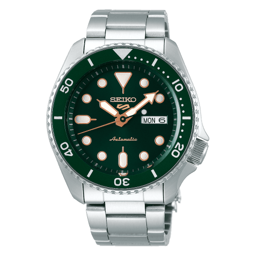 Seiko Seiko 5 Sports Sports Style Stainless Steel / Green - Gold / Bracelet