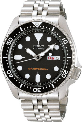 Seiko Seiko Seiko SKX007 Black / Stainless Steel