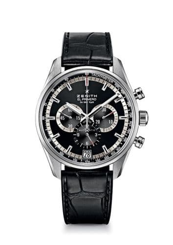 El Primero 36.000 VPH Stainless Steel / Black / Alligator