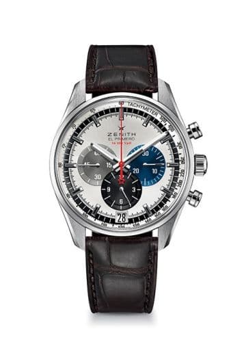 Zenith Zenith El Primero Chronomaster 42 Stainless Steel / Silver / Alligator