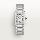 Cartier Tank Must Small Quartz Stainless Steel / Silver / Bracelet