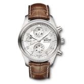IWC Pilot's Watch Spitfire Chronograph Stainless Steel / Silver / Strap