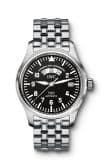 IWC Pilot's Watch UTC Stainless Steel / Black / Bracelet