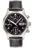 IWC Pilot's Watch Chronograph Stainless Steel / Black / English / Strap