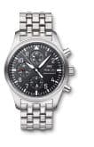 IWC Pilot's Watch Chronograph Stainless Steel / Black / Bracelet