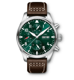 IWC Pilot's Watch Chronograph Stainless Steel / Racing Green / Calf