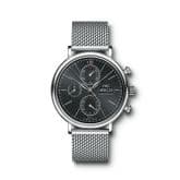 IWC Portofino Chronograph Stainless Steel / Black / Milanese