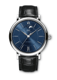IWC Portofino Automatic Moonphase  Stainless Steel / Blue / Alligator