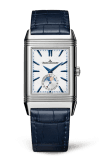 Jaeger-LeCoultre Reverso Tribute Moon Stainless Steel / Silver / Alligator