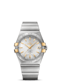 Omega Constellation Co-Axial 35 Stainless Steel / Yellow Gold Claws / Silver