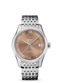 Omega De Ville Hour Vision Master Chronometer Stainless Steel / Brown / Bracelet