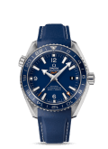 Omega Seamaster Planet Ocean 600M Co-Axial 43.5 GMT Titanium / Blue / Rubber