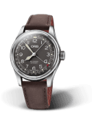 Big Crown Pointer Date 40 Stainless Steel / Black / Strap