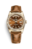 Rolex Day-Date 36 Yellow Gold / Strap / Cognac