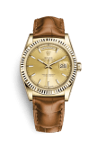 Rolex Day-Date 36 Yellow Gold / Strap / Champagne