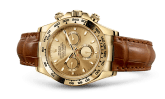 Rolex Cosmograph Daytona Yellow Gold / Champagne / Strap