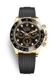 Rolex Cosmograph Daytona Yellow Gold / Cerachrom  / Black-Diamond / Oysterflex