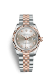 Rolex Datejust 31 Rolesor Everose Fluted / Jubilee / Silver Diamond