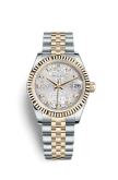 Rolex Datejust 31 Rolesor Yellow Fluted / Jubilee / Silver Computer