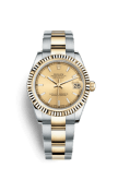 Rolex Datejust 31 Rolesor Yellow Fluted / Oyster / Champagne