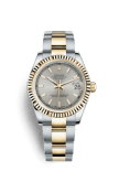 Rolex Datejust 31 Rolesor Yellow Fluted / Oyster / Silver