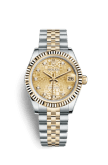 Rolex Datejust 31 Rolesor Yellow Fluted / Jubilee / Champagne Computer