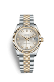 Rolex Datejust 31 Rolesor Yellow Fluted / Jubilee / Silver Diamond