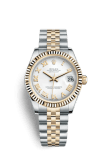 Rolex Datejust 31 Rolesor Yellow Fluted / Jubilee / White Roman