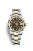 Rolex Datejust 31 Rolesor Yellow Fluted / Oyster/ Black MOP
