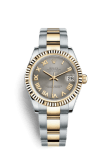 Rolex Datejust 31 Rolesor Yellow Fluted / Oyster / Steel Roman