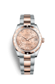 Rolex Datejust 31 Rolesor Everose Domed Diamond / Oyster / Pink Floral