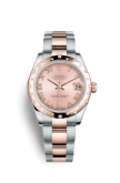Rolex Datejust 31 Rolesor Everose Domed Diamond / Oyster / Pink Roman