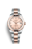 Rolex Datejust 31 Rolesor Everose Domed Diamond / Oyster / Pink Diamond