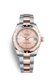 Rolex Datejust 31 Rolesor Everose Domed Diamond / Oyster / Pink