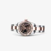 Rolex Lady-Datejust 26 Rolesor Everose Fluted Chocolate Oyster