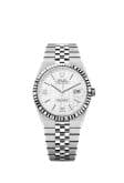 Rolex Land-Dweller 36 Oystersteel - White Gold / White / Flat Jubilee