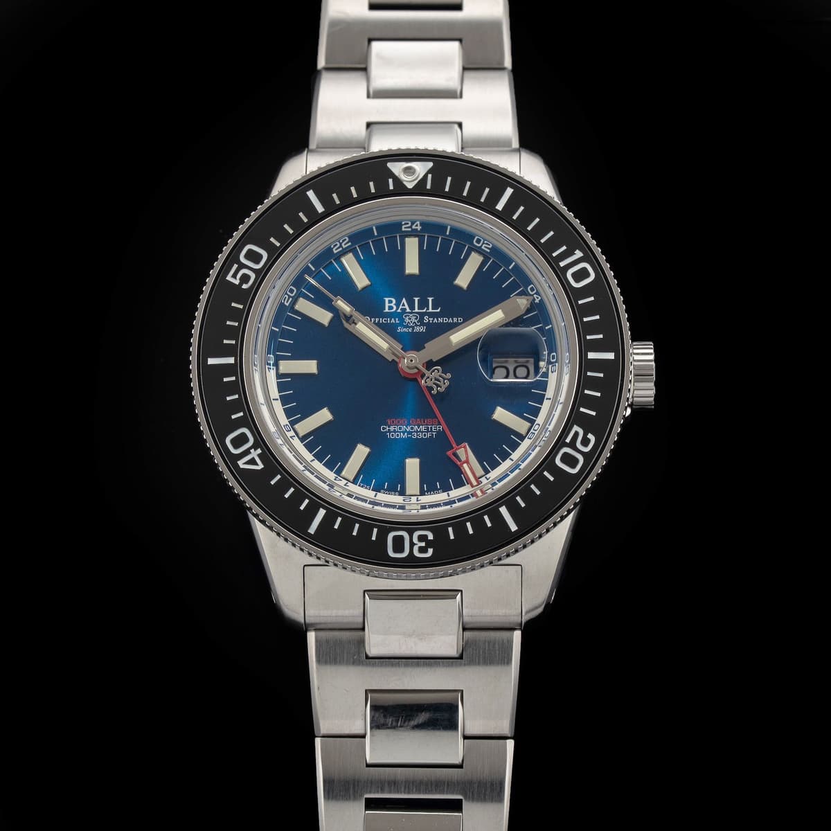FS: Ball Engineer III Hurricane Hunters 40mm Ceramic Elapsed Time Bezel Blue DG3006C-S1CJ-BE
